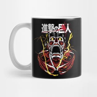 AOT Colossal Titan Fiery Look Mug